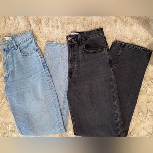 Abercrombie 90s Ultra High Rise Straight Jean Set